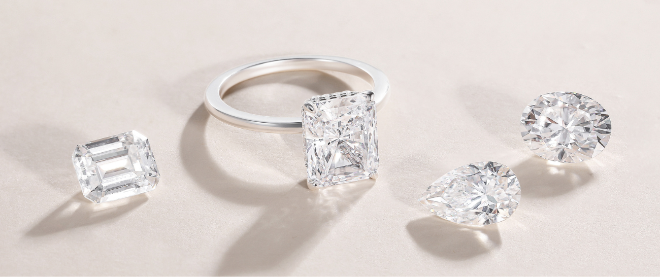 cz wedding rings