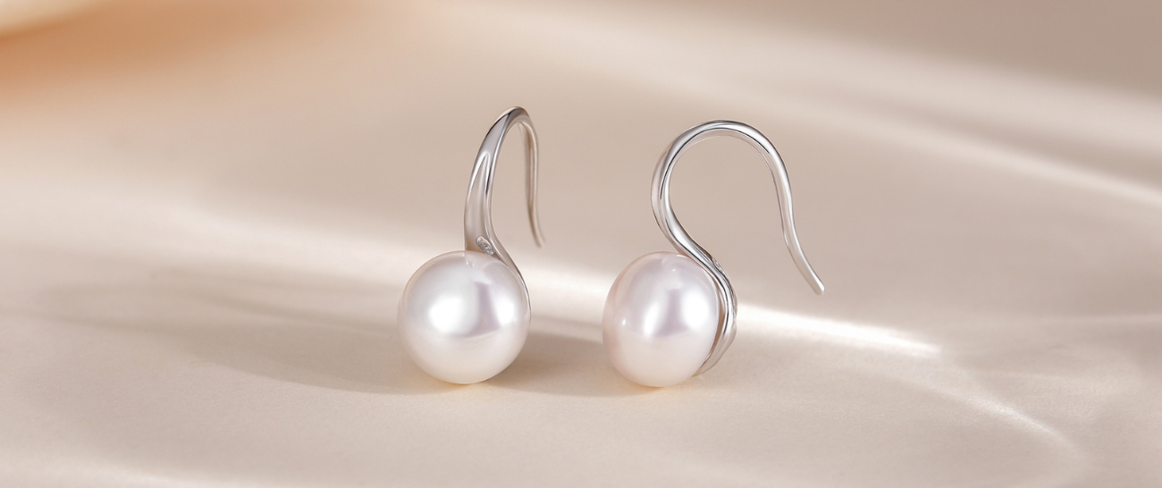 pearl drop earrings