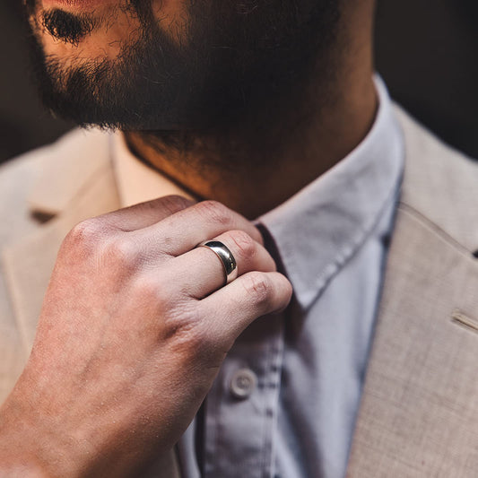 Mens Silver Wedding Bands