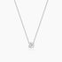 solitaire necklace for women, sterling silver necklace, silver gemstone necklace, cubic zirconia necklace, 0.5 ct cubic zirconia stones
