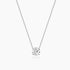 solitaire necklace for women, sterling silver necklace, silver gemstone necklace, cubic zirconia necklace, cz necklace, dainty necklace, 0.8 ct cz stones