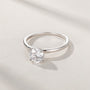 solitaire ring, silver cubic zirconia ring, cubic zirconia engagement ring, cubic zirconia wedding rings, 2ct wedding ring, cheap wedding ring under $50, silver round ring, round cut ring