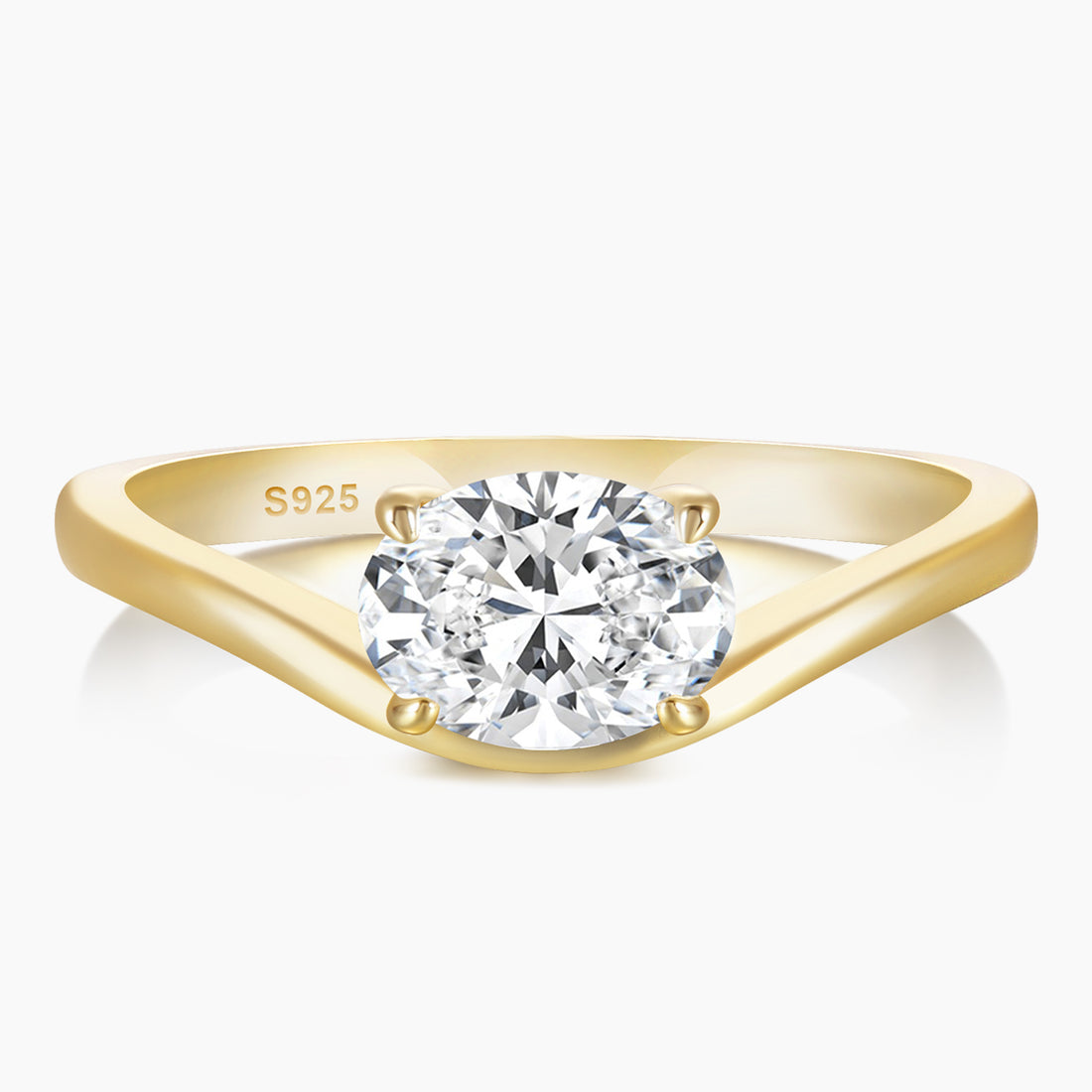 gold engagement rings, oval engagement rings, oval ring, cubic zirconia ring, cubic zirconia usa, travel ring, fake diamond rings, cz rings, affordable jewelry, curved engagement rings, curved bands