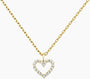 heart pendant necklace, silver heart necklace, S925 silver necklace, eamti necklace