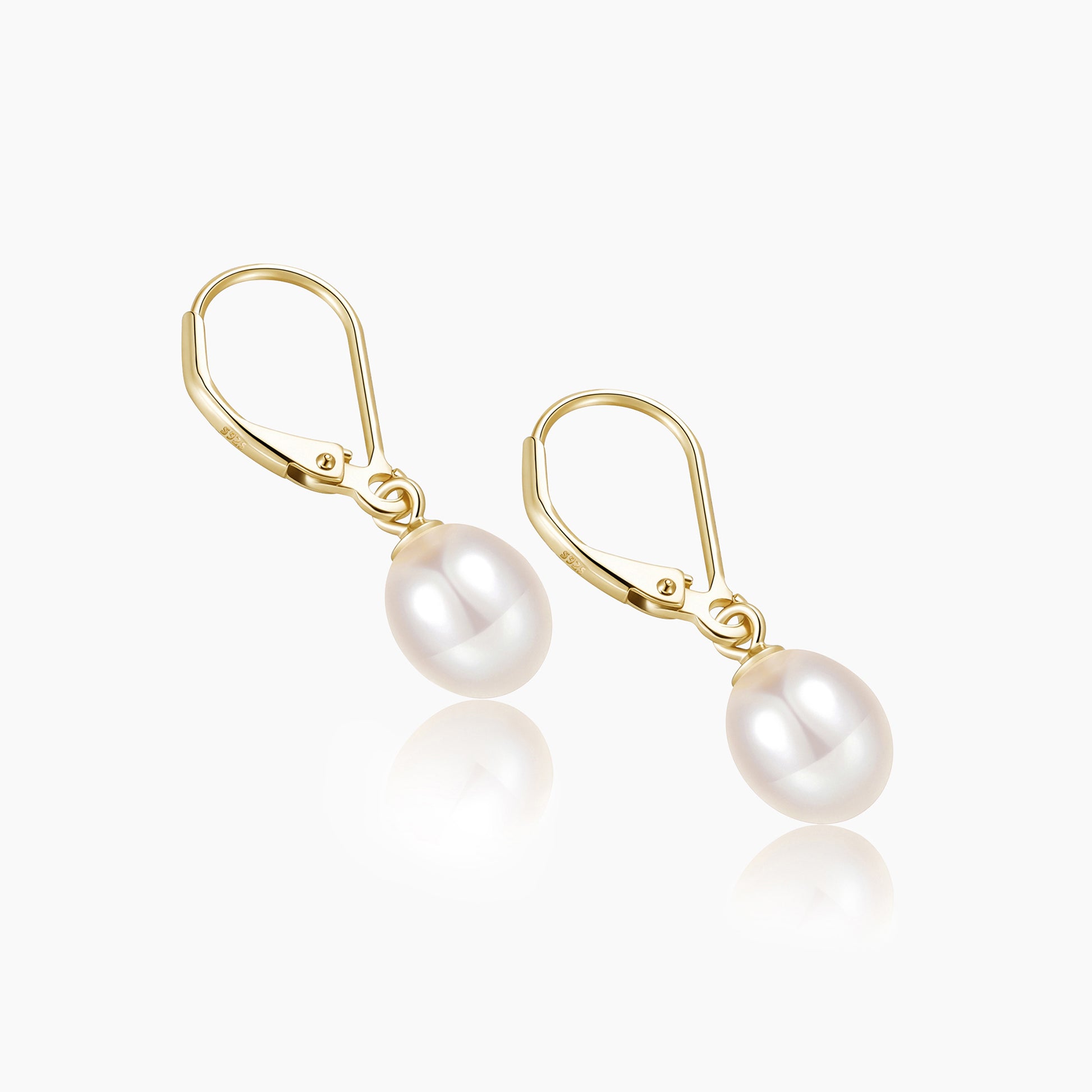 pearl earrings, leverback earrings, dangle earrings, gold earrings, 14k gold plated, freshwater pearls, pearl bridal earrings, pearl wedding earrings, freshwater pearl earrings for women