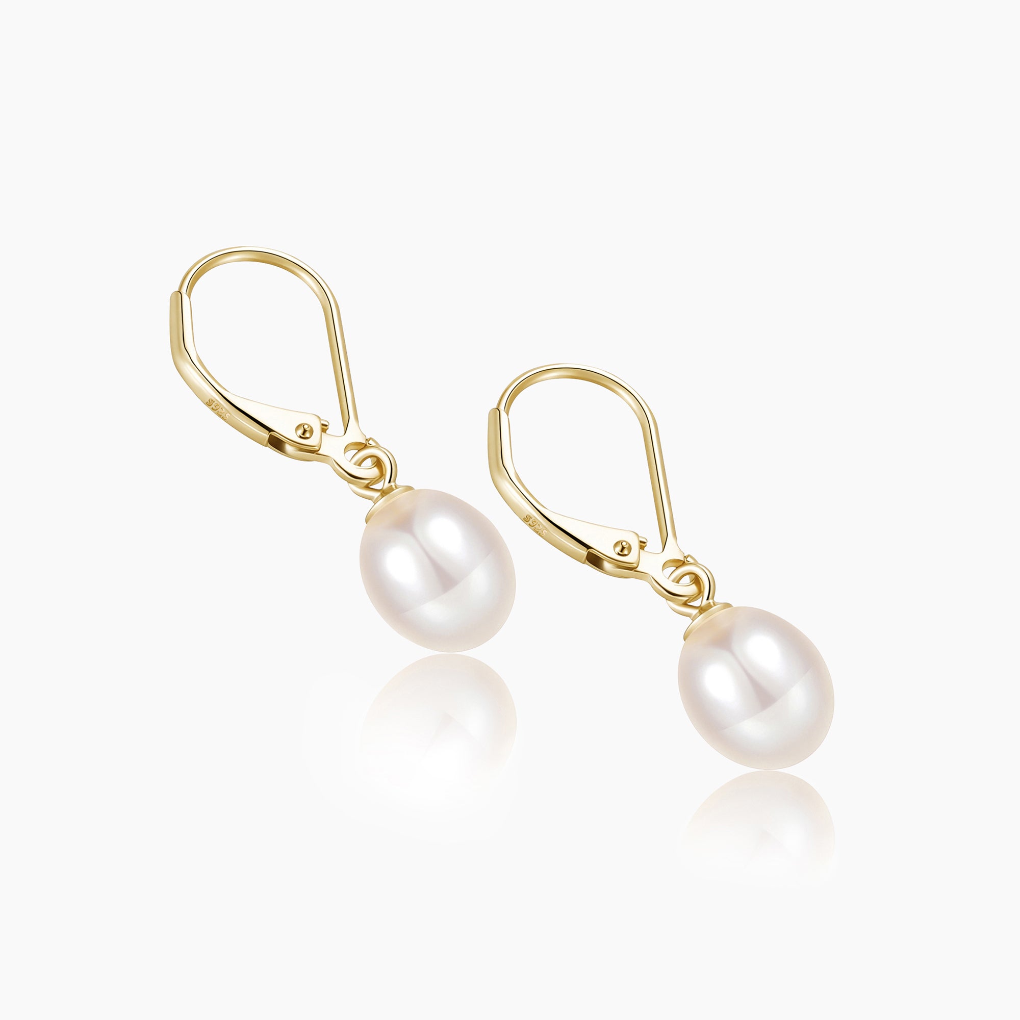 pearl earrings, leverback earrings, dangle earrings, gold earrings, 14k gold plated, freshwater pearls, pearl bridal earrings, pearl wedding earrings, freshwater pearl earrings for women