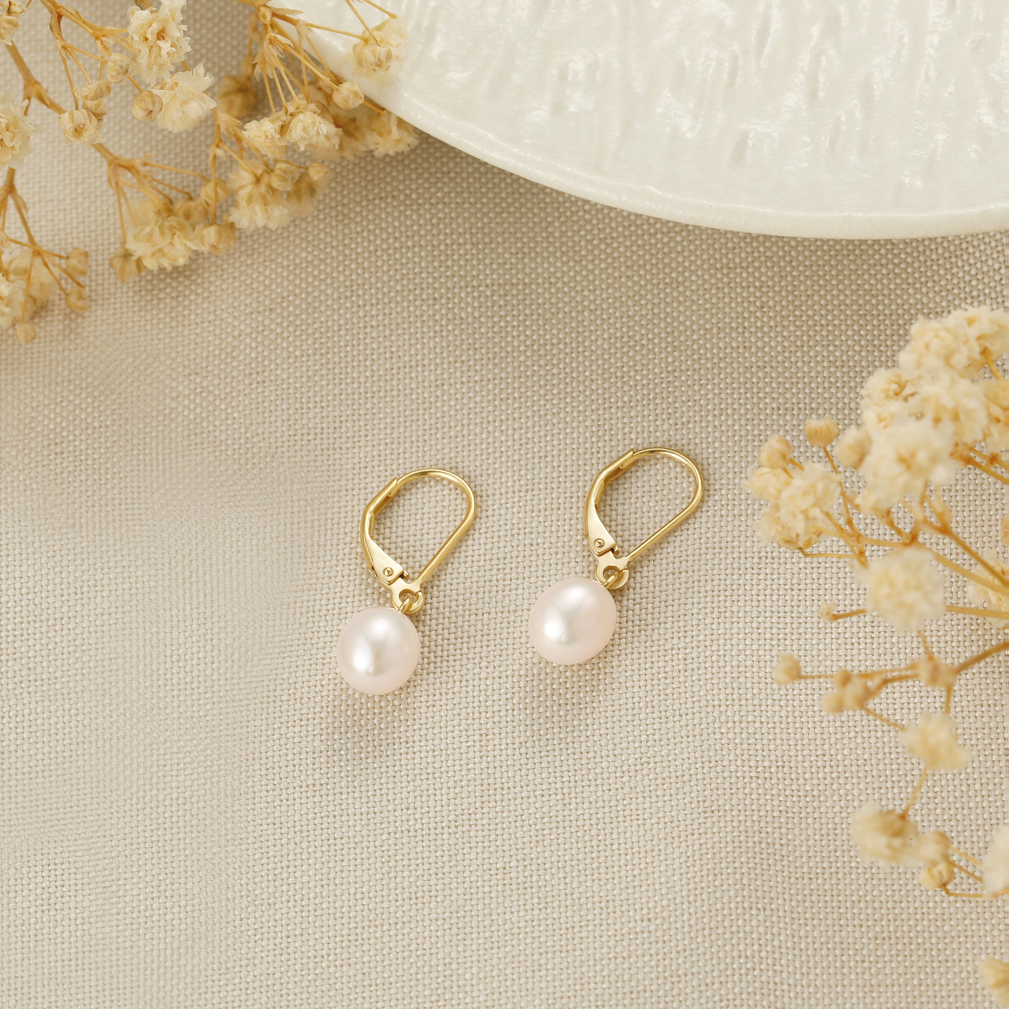 pearl earrings, leverback earrings, dangle earrings, gold earrings, 14k gold plated, freshwater pearls, pearl bridal earrings, pearl wedding earrings, freshwater pearl earrings for women