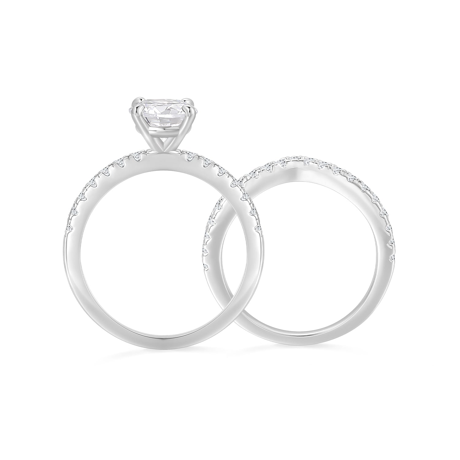 cheap wedding ring sets, asscher cut ring, cubic zirconia ring, sterling silver ring, silver wedding rings, crown rings, cheap cubic zirconia ring, fake bridal set rings