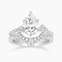 cheap wedding ring sets, cz ring, cz engagement rings, cubic zirconia engagement rings, crown ring, pear engagement ring, fake bridal set rings