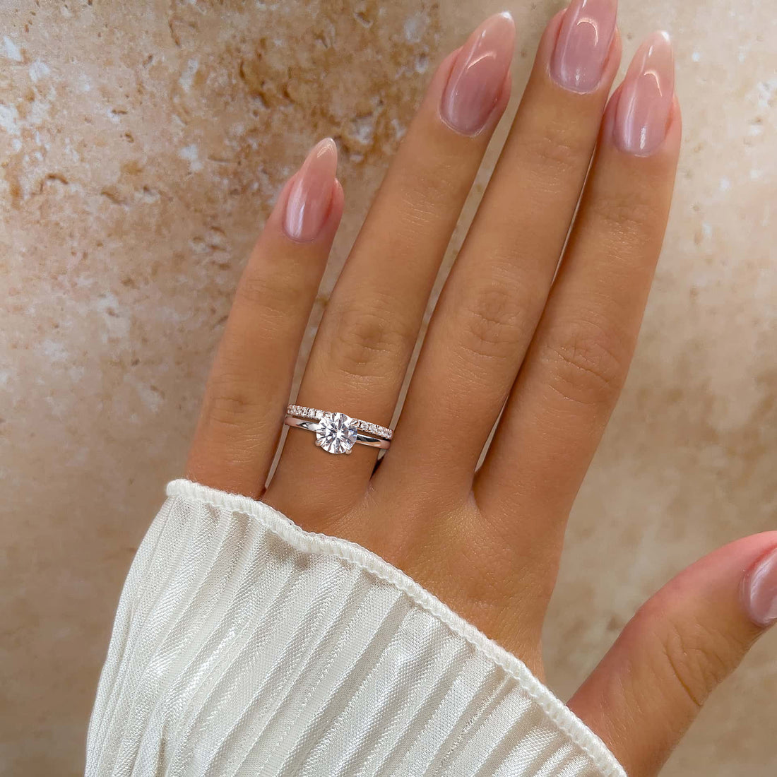 stackable ring, fake bridal set rings, silver cubic zirconia ring set, cubic zirconia ring set, cubic zirconia wedding rings, 2ct wedding ring set, cheap wedding ring sets