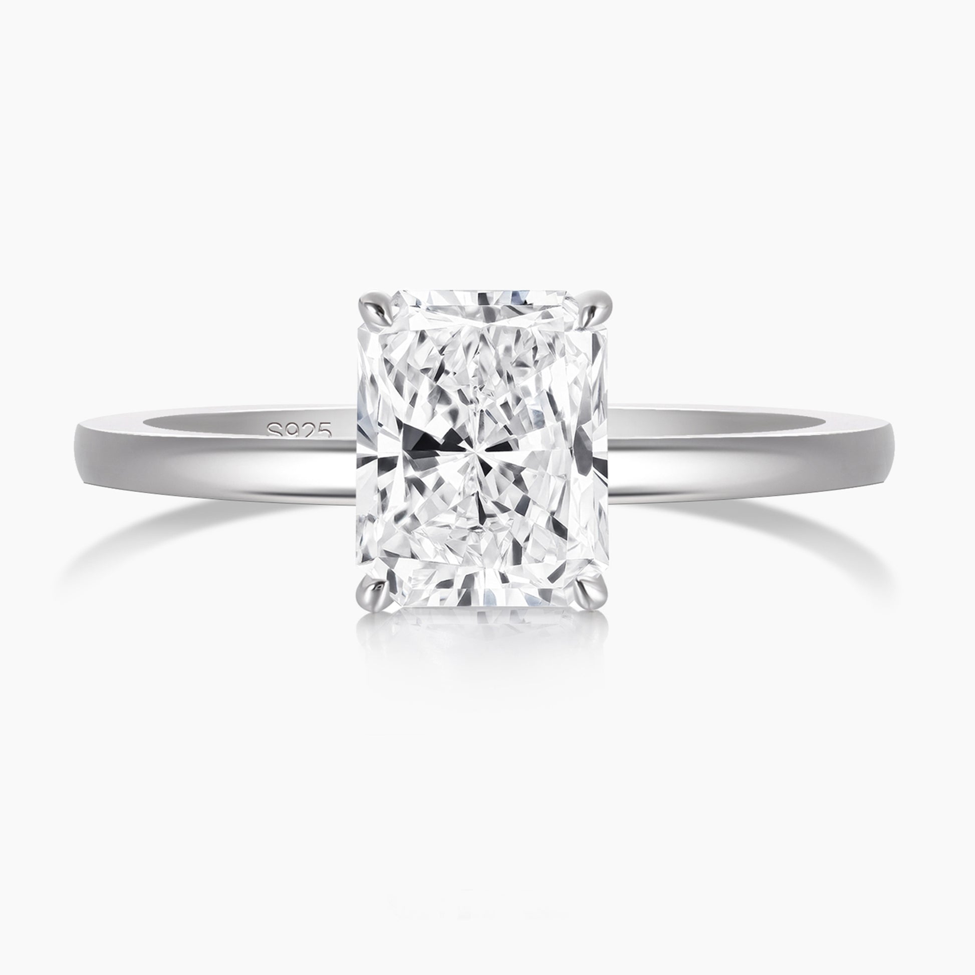 radiant cut engagement rings, radiant cut, radiant diamond, radiant cut diamond ring, radiant cut ring, radiant diamond ring, 2 carat radiant cut diamond ring, cubic zirconia engagement rings, cubic zirconia wedding rings