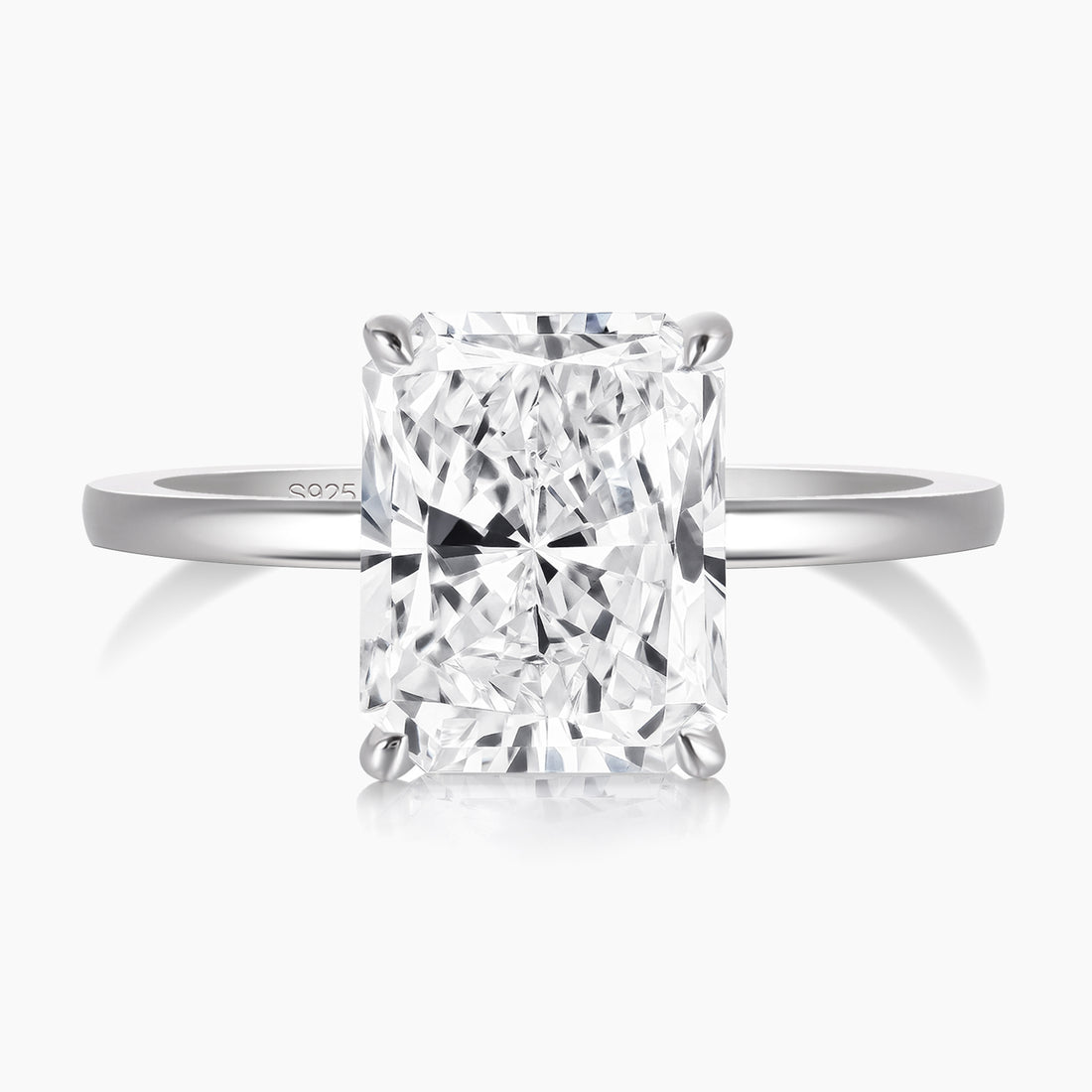 radiant cut engagement rings, radiant cut, radiant diamond, radiant cut diamond ring, radiant cut ring, radiant diamond ring, 4 carat radiant cut diamond ring, cubic zirconia engagement rings, cubic zirconia wedding rings