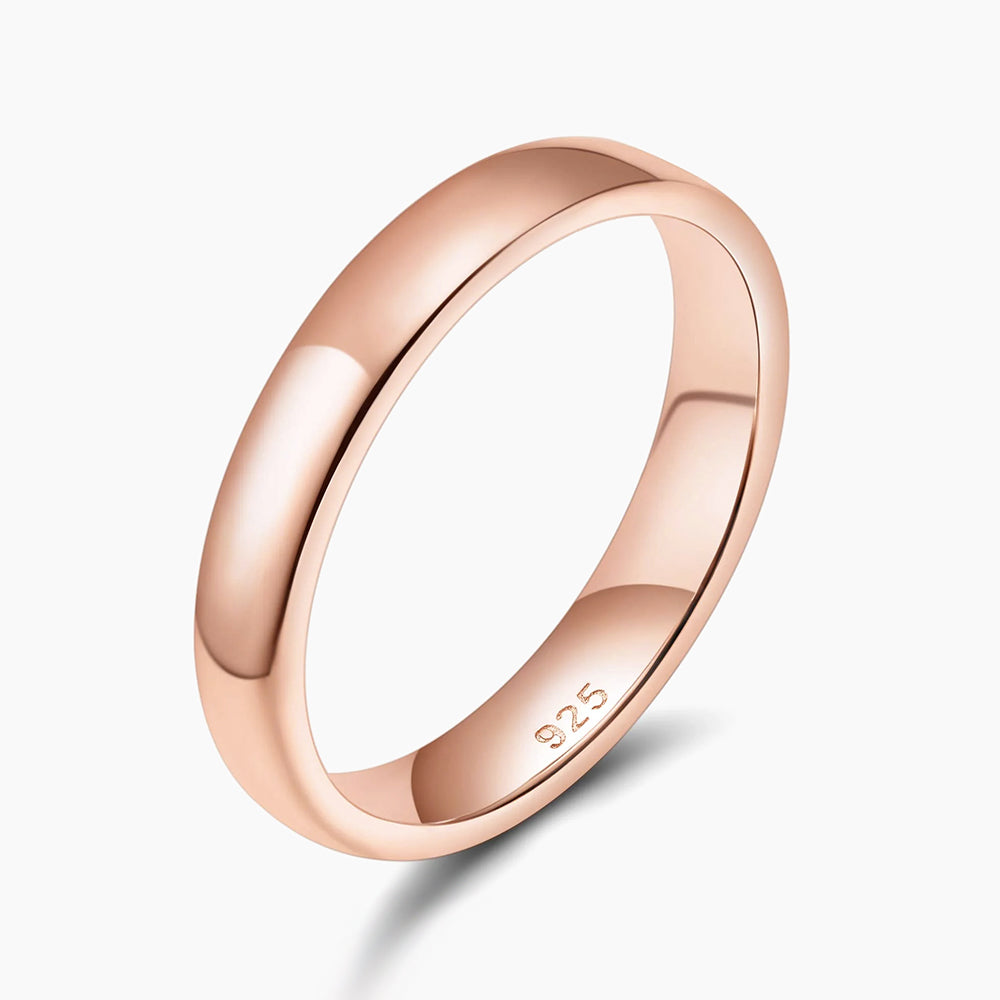 pure dome wedding rings, sterling silver rings, cool mens wedding bands, mens wedding band, cool band for men, 4mm rings band, mens silver wedding bands, cheap mens wedding bands, rose gold band ring