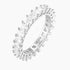cushion eternity band ring, sterling silver wedding band, cheap wedding band under $50, silver eternity band for women