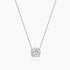 solitaire necklace for women, sterling silver necklace, silver gemstone necklace, cubic zirconia necklace