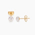 5mm pearls, classic pearl earrings, pearl stud earrings, earrings in white, gold earrings, 925 sterling silver posts, pearl bridal earrings, freshwater pearl earrings, pearl wedding earrings, pearl studs