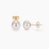 8mm pearls, classic pearl earrings, pearl stud earrings, earrings in white, gold earrings, 925 sterling silver posts, pearl bridal earrings, freshwater pearl earrings, pearl wedding earrings, pearl studs