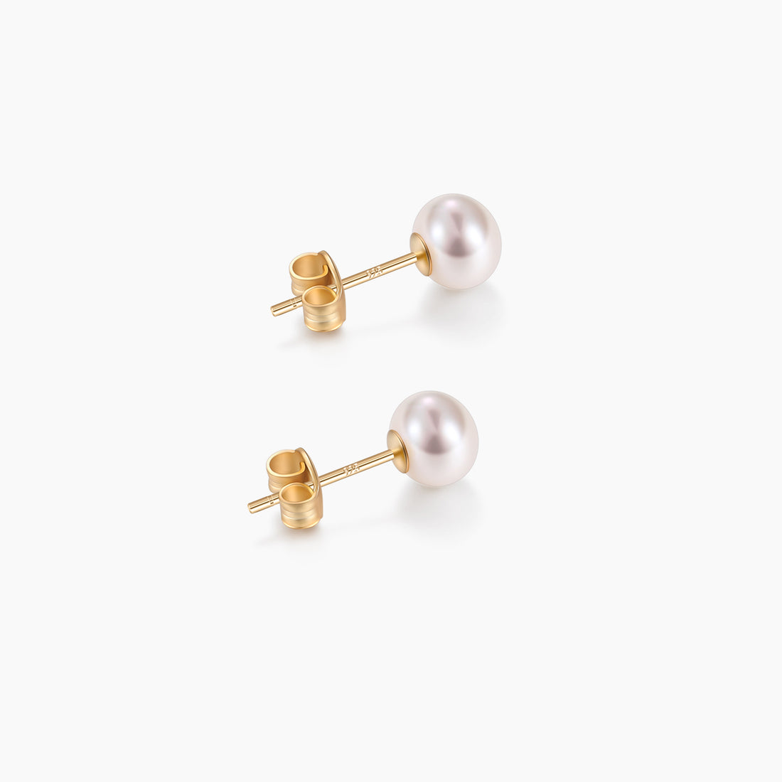 6mm pearls, classic pearl earrings, pearl stud earrings, earrings in white, gold earrings, 925 sterling silver posts, pearl bridal earrings, freshwater pearl earrings, pearl wedding earrings, pearl studs