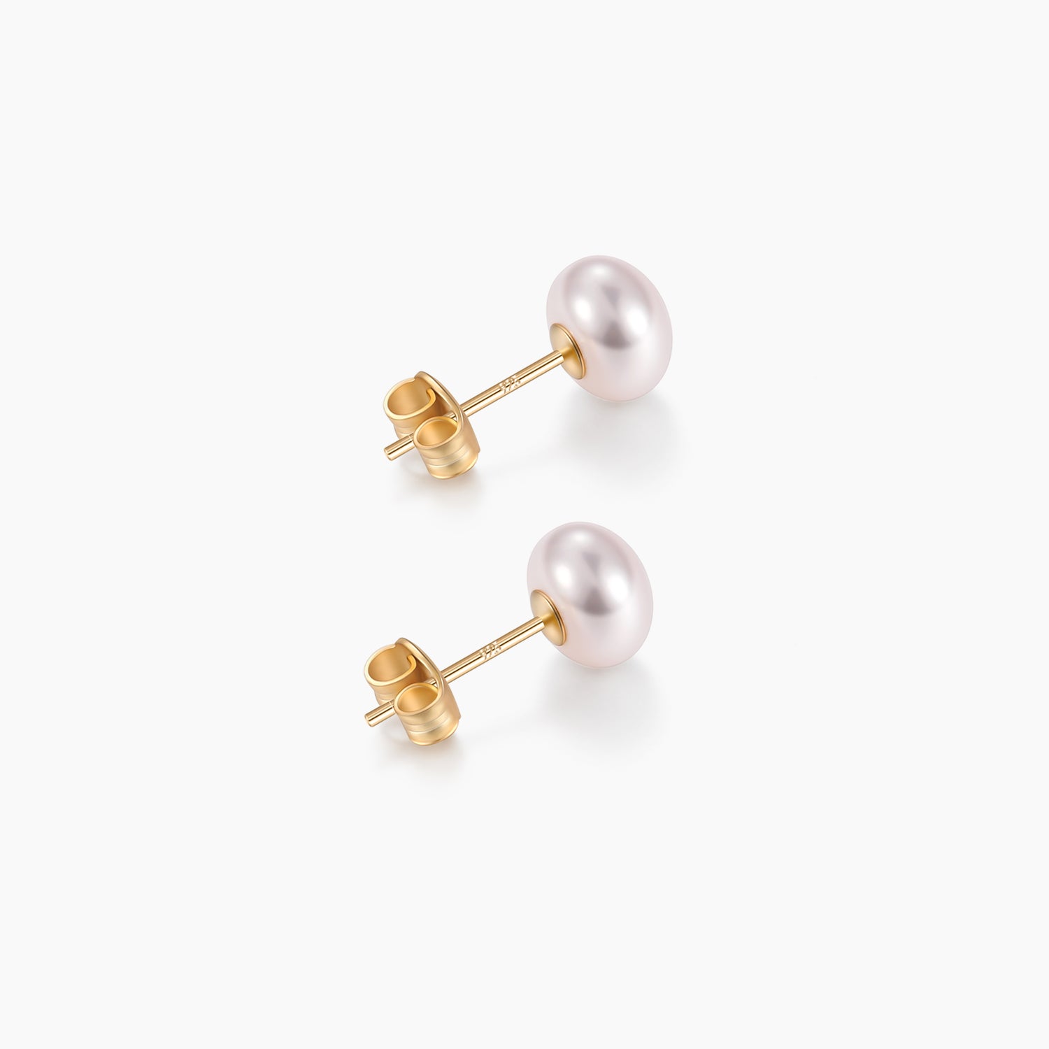 7mm pearls, classic pearl earrings, pearl stud earrings, earrings in white, gold earrings, 925 sterling silver posts, pearl bridal earrings, freshwater pearl earrings, pearl wedding earrings, pearl studs