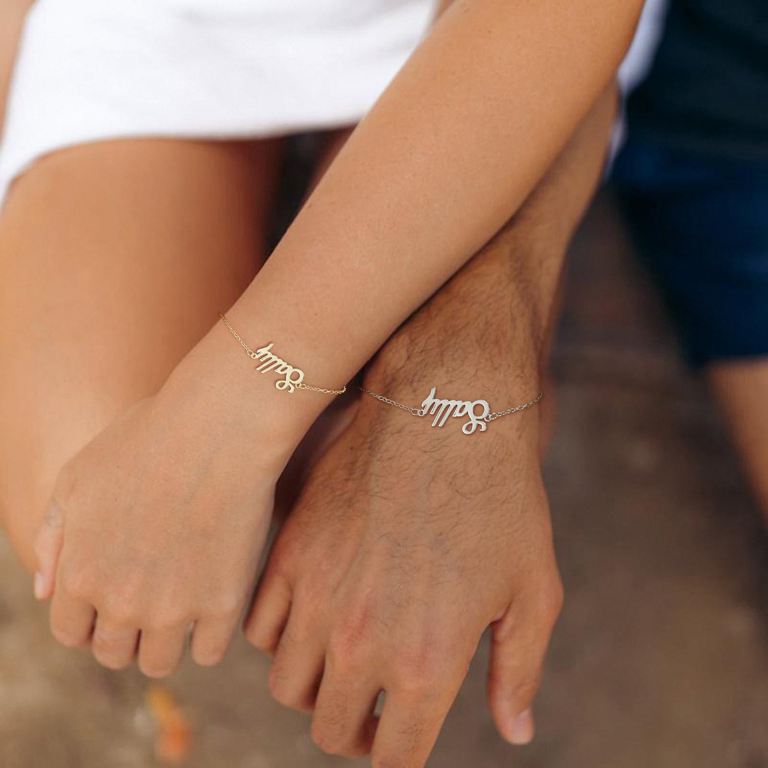 silver bracelet, stacking bracelets, mom bracelet, couple bracelet