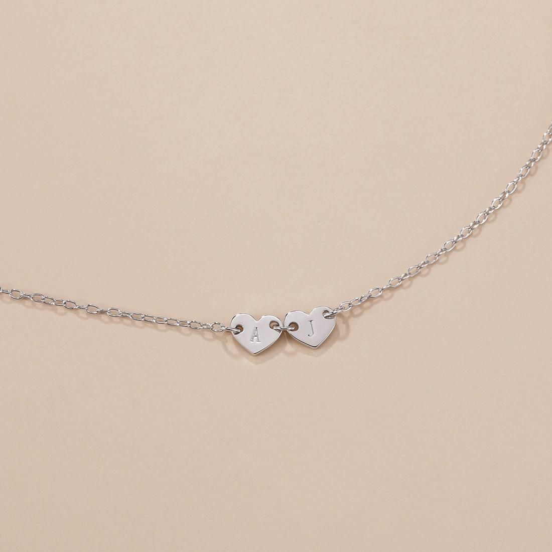 letter bracelet, heart bracelet, silver bracelet, stacking bracelets, adjustable bracelet