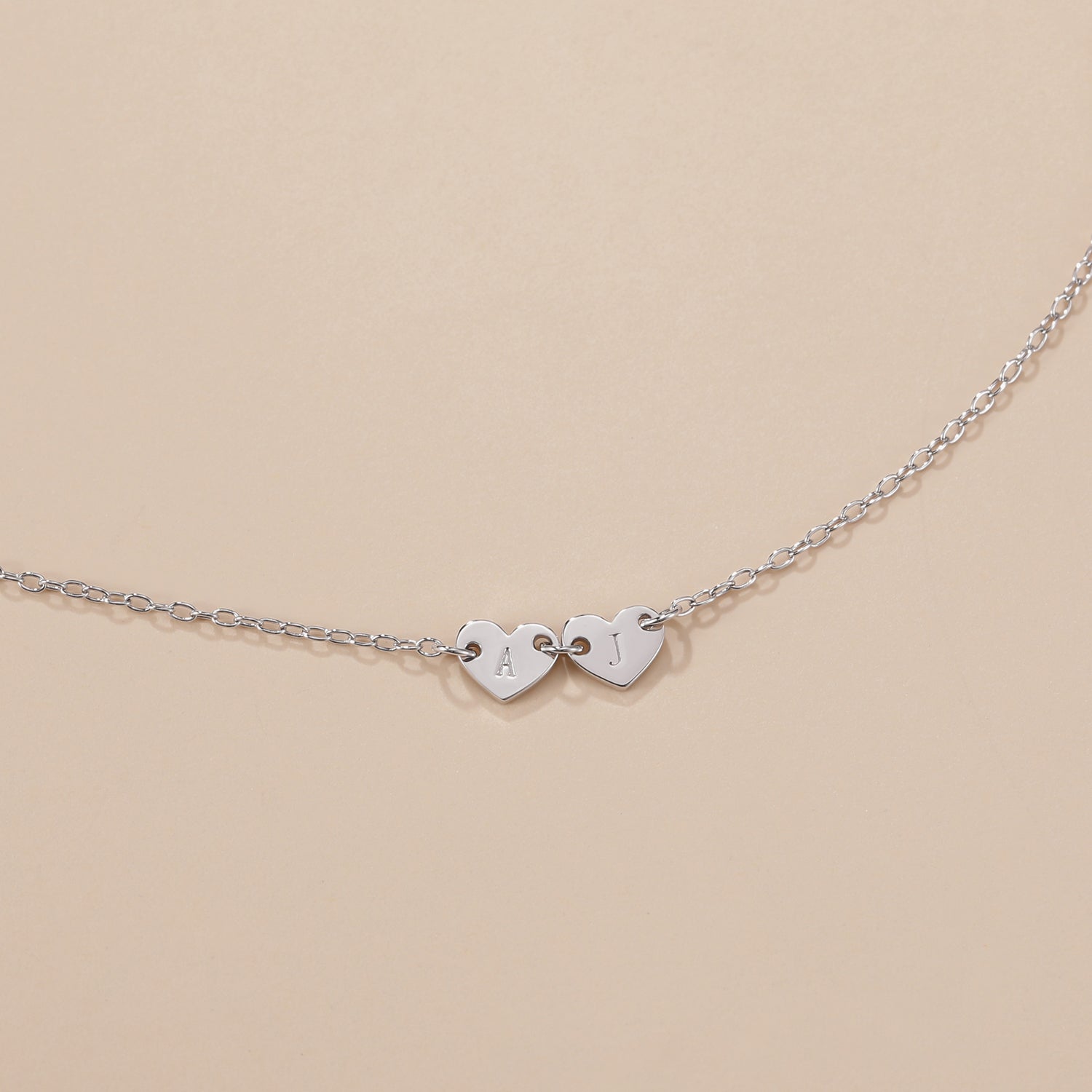 letter bracelet, heart bracelet, silver bracelet, stacking bracelets, adjustable bracelet