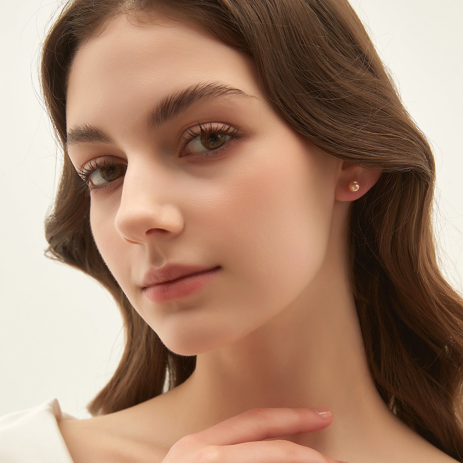 pearl bridal earrings, freshwater pearl earrings, pearl wedding earrings, pearl studs, pink pearls