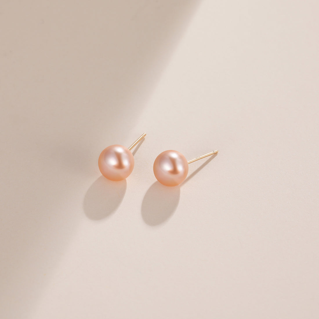 8mm pink pearls, pink pearl earrings, classic pearl earrings, pearl stud earrings, earrings in pink, gold earrings, 925 sterling silver posts, pearl bridal earrings, freshwater pearl earrings, pearl wedding earrings, pearl studs, pink pearls