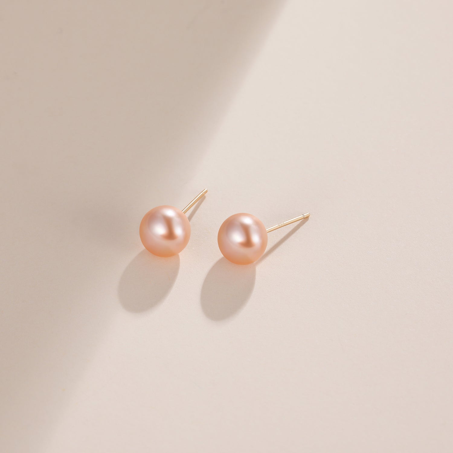 8mm pink pearls, pink pearl earrings, classic pearl earrings, pearl stud earrings, earrings in pink, gold earrings, 925 sterling silver posts, pearl bridal earrings, freshwater pearl earrings, pearl wedding earrings, pearl studs, pink pearls
