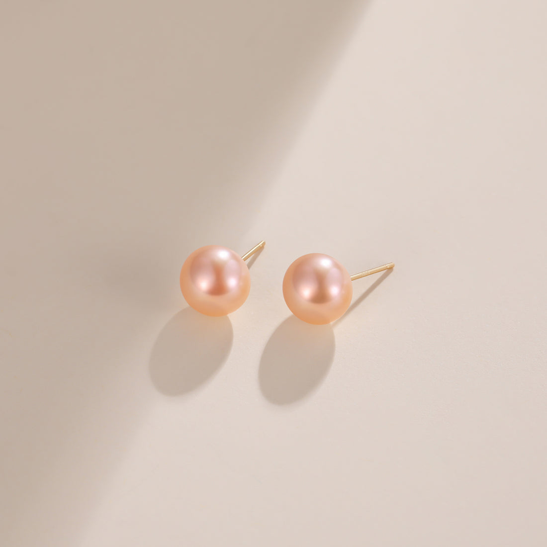 9mm pink pearls, pink pearl earrings, classic pearl earrings, pearl stud earrings, earrings in pink, gold earrings, 925 sterling silver posts, pearl bridal earrings, freshwater pearl earrings, pearl wedding earrings, pearl studs, pink pearls