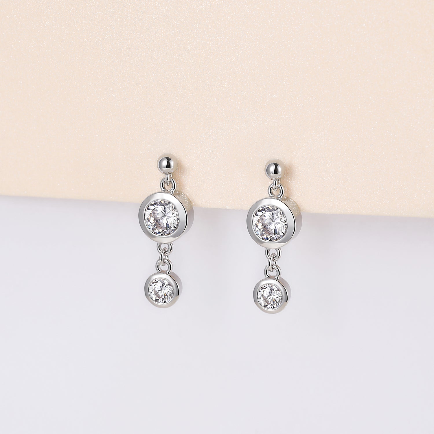 moissanite earrings, moissanite wedding earrings, moissanite travel earrings, silver earrings for women, dainty earrings