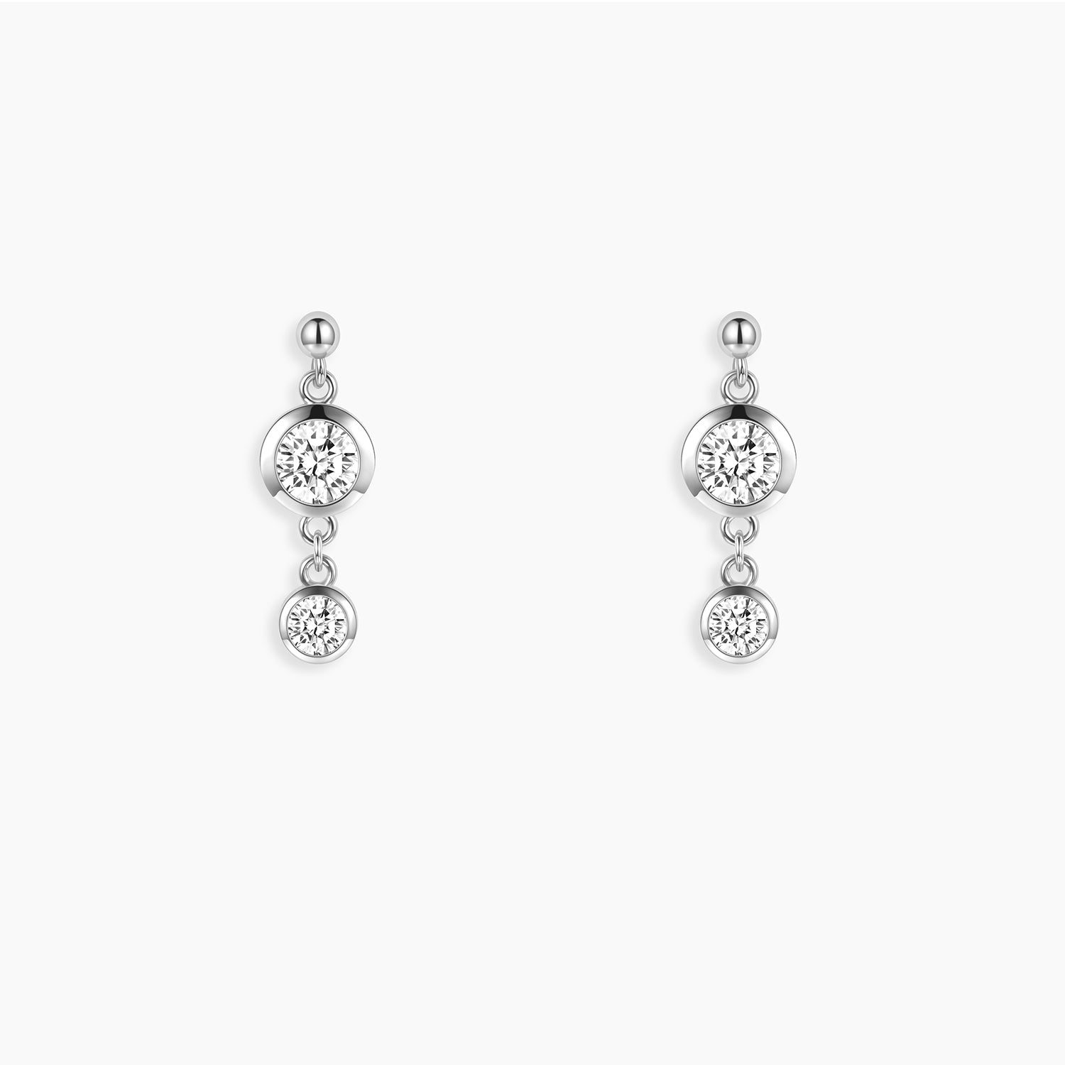 moissanite earrings, moissanite wedding earrings, moissanite travel earrings, silver earrings for women, dainty earrings