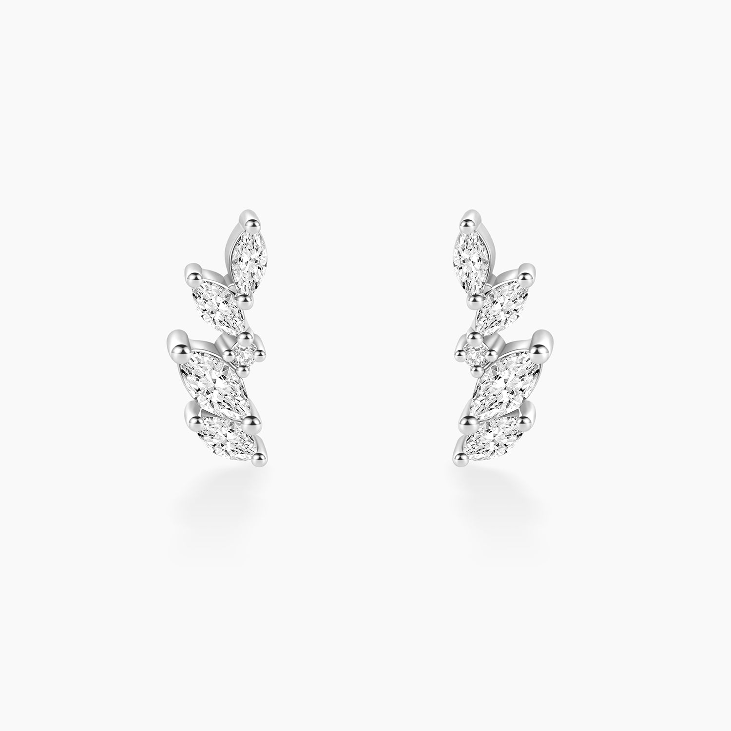 silver earrings studs, sterling silver cubic zirconia earrings, cubic zirconia earrings, cute earrings, earrings backs, hypoallergenic stud earrings
