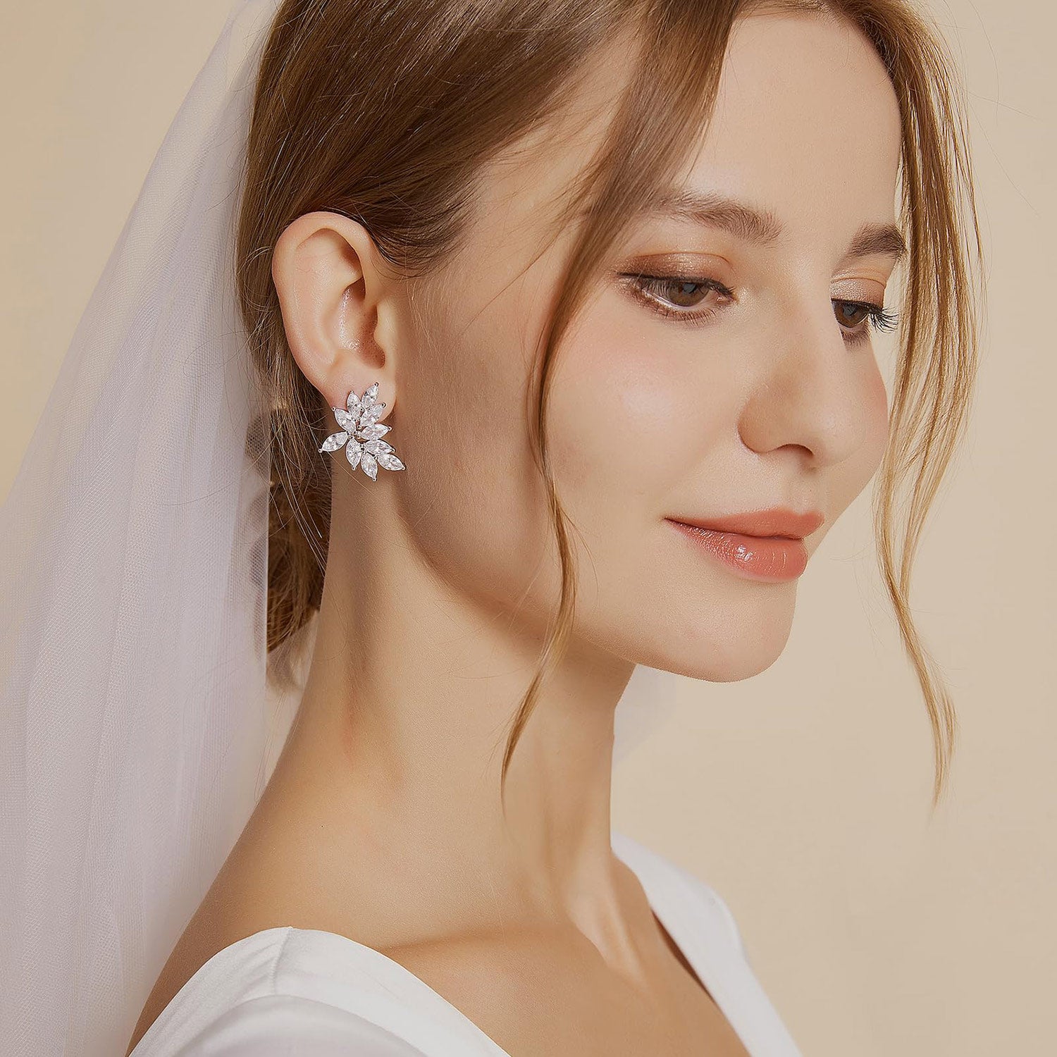 statement earrings, cluster earrings, studs, petite, hypoallergenic stud earrings