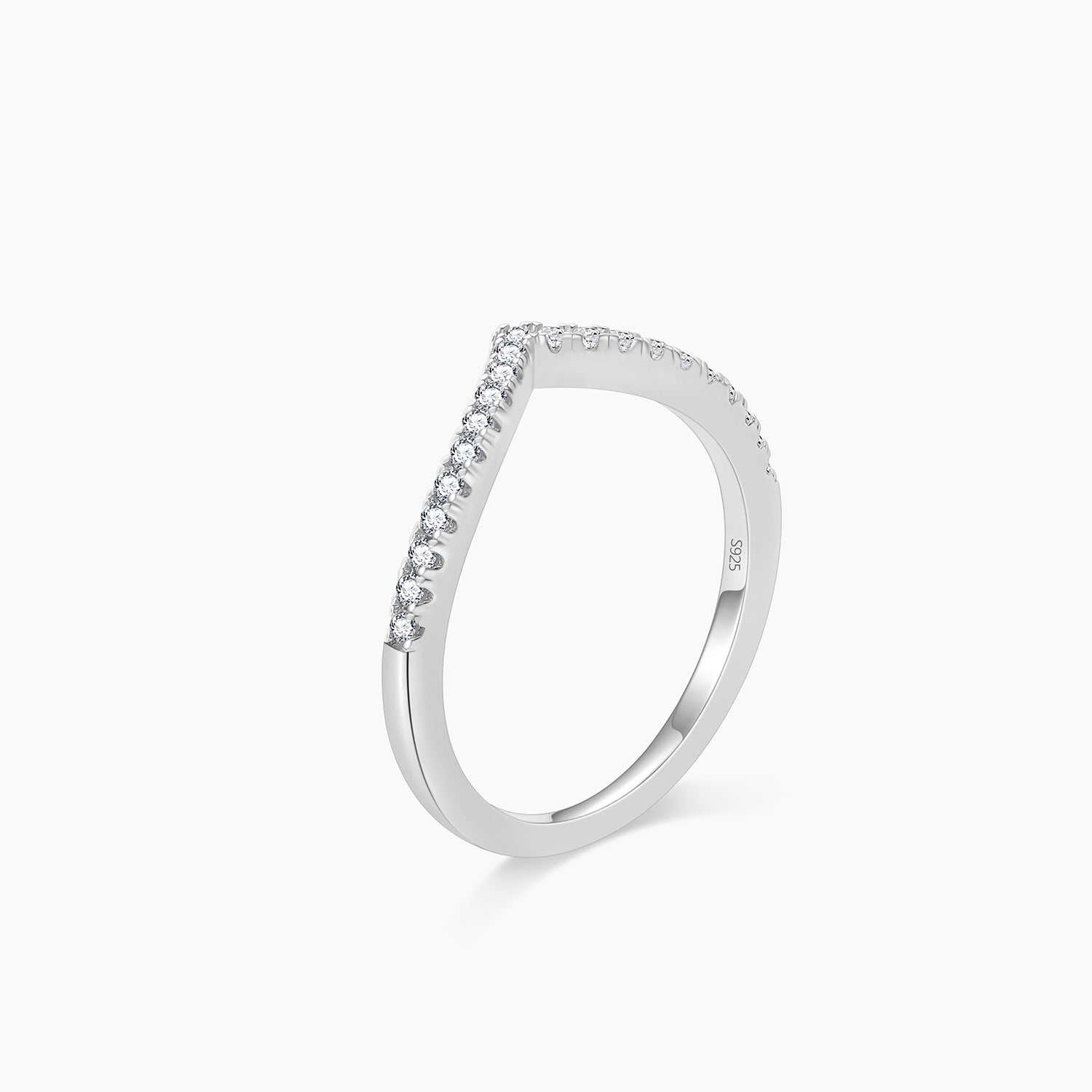 v shaped rings, s925 v shaped ring for women, sterling silver stackable ring, womens eternity ring, sterling silver eternity ring, sterling silver eternity ring, eternity band engagement ring