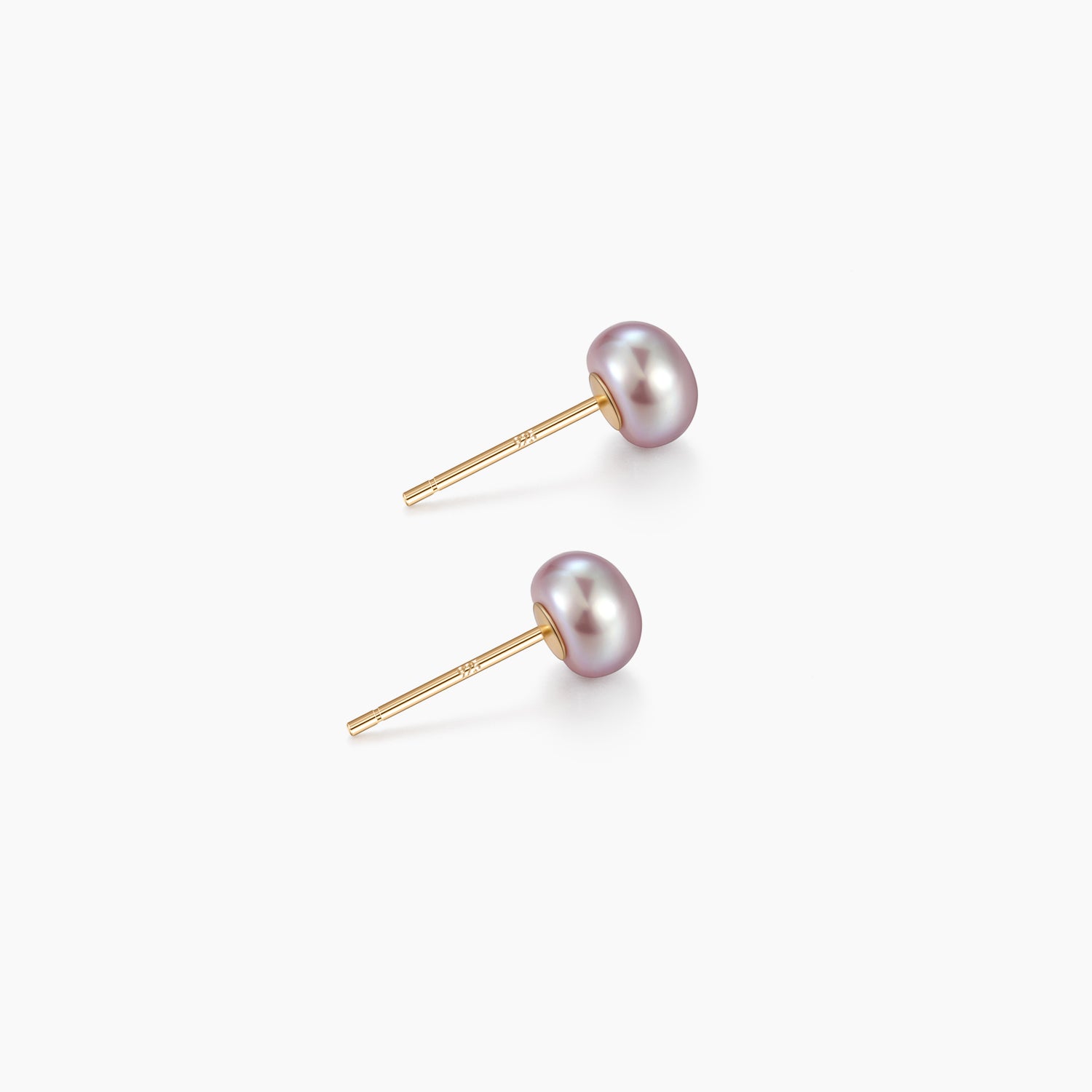 purple pearls, pearl stud earrings, earrings in purple, gold earrings, 925 sterling silver posts, pearl bridal earrings, purple pearls, pearl wedding earrings