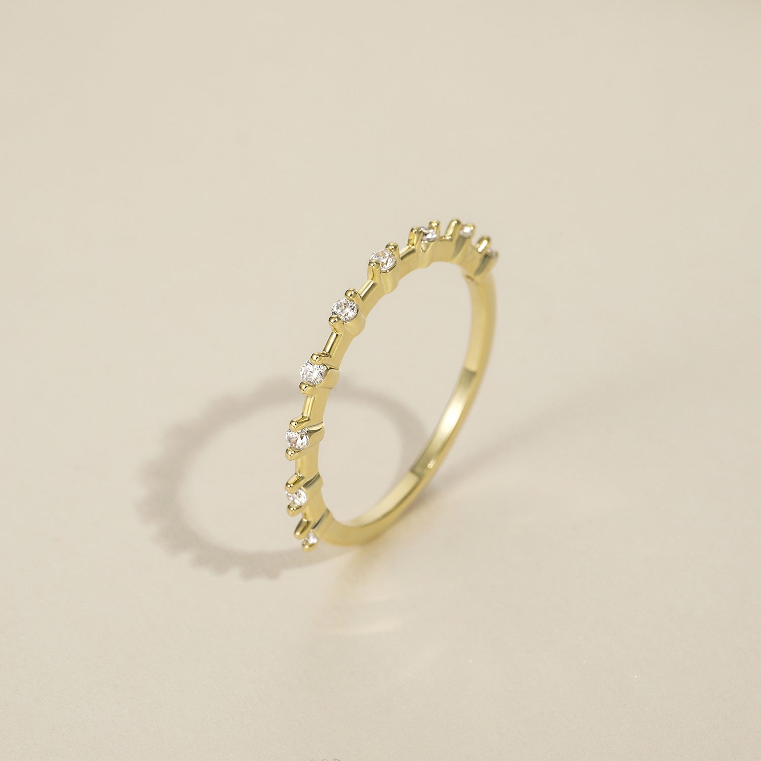 gold band ring, stackable ring, wedding wedding bands, half eternity ring, her and her promise rings, travel wedding bands, cz ring, wedding rings cz, eamti rings, cheap wedding rings under $50, copper ring
