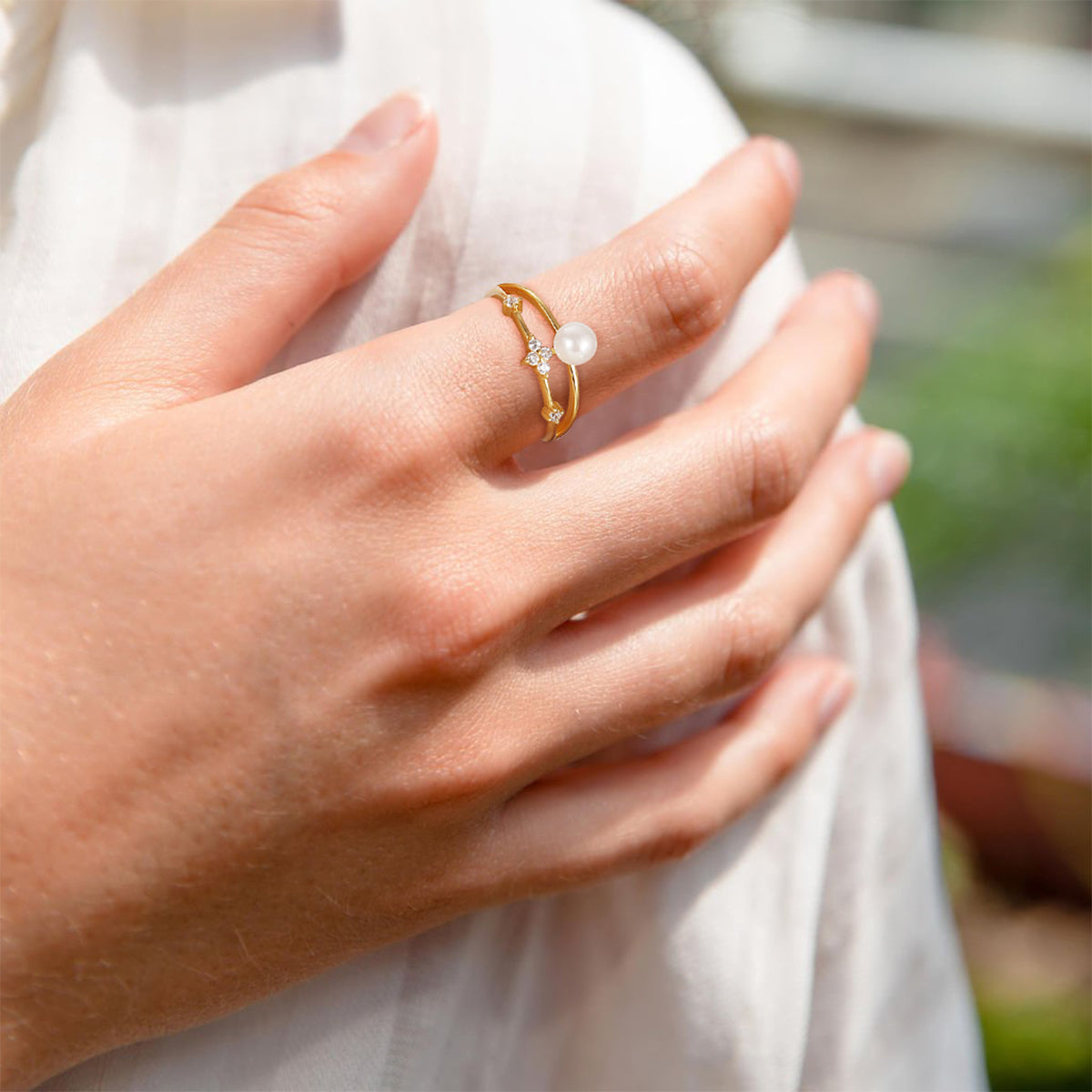 pearl ring, gold pearl ring, pearl engagement ring, pearl wedding rings, pearl wedding rings