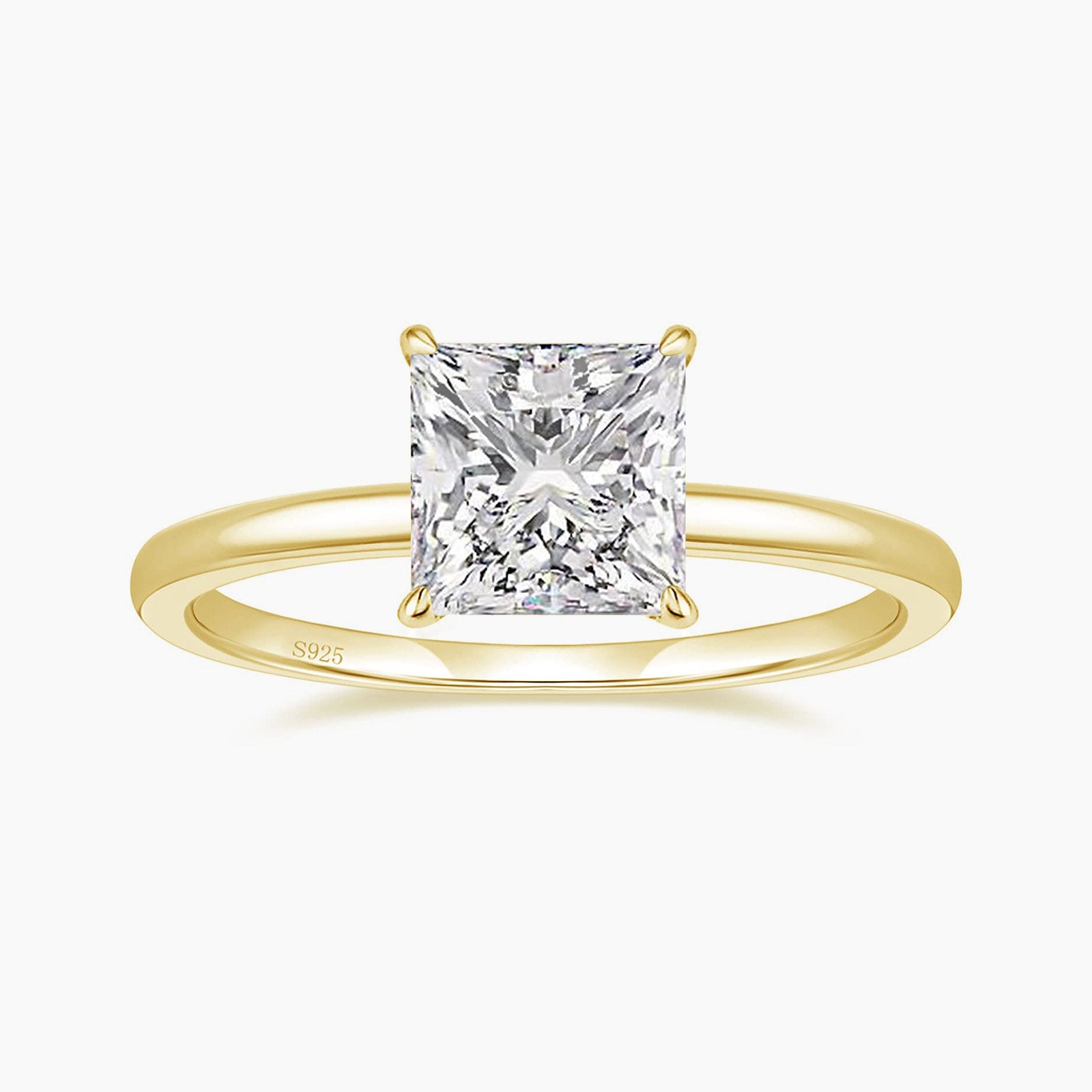 cheap promise ring, gold plated wedding ring, gold plated engagement ring, princess cut ring, travel ring under $50, cheap wedding under $50, cheap cubic zirconia rings, silver cz ring, cheap cubic zirconia engagement ring, princess ring