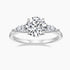 three stone ring, s925 round cut wedding ring, cubic zirconia rings for women, affordable silver engagement rings
