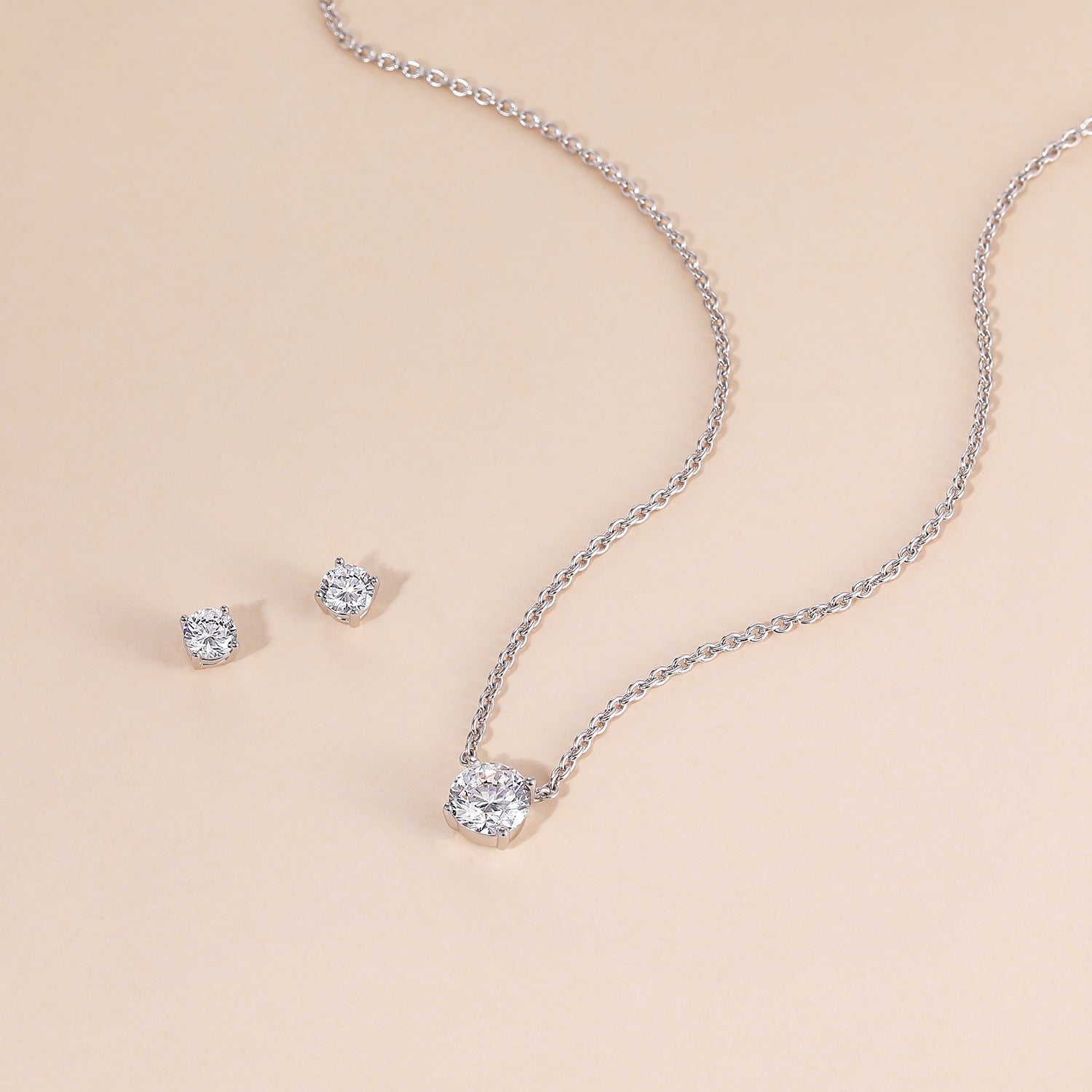 necklace and earrings set, bridal set, cz wedding sets, sets bridal jewelry, solitaire necklace for women, sterling silver necklace, silver gemstone necklace, cubic zirconia, stud earrings, wedding jewelry sets, wedding jewelry sets for bride, wedding jewelry sets for bride, affordable wedding ring set, cz wedding sets, set bridal