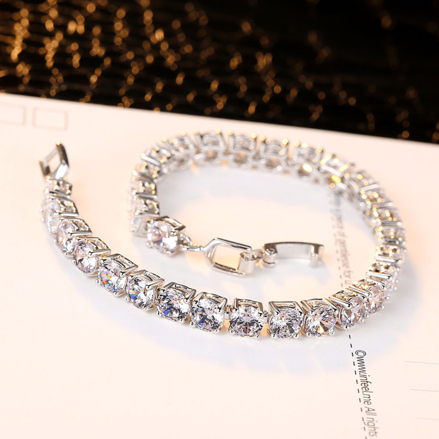 tennis bracelet, affordable jewelry, mom bracelet, cubic zirconia, 925 sterling silver
