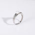 silver pearl ring, adjustable ring, pearl engagement ring, mother of pearl ring