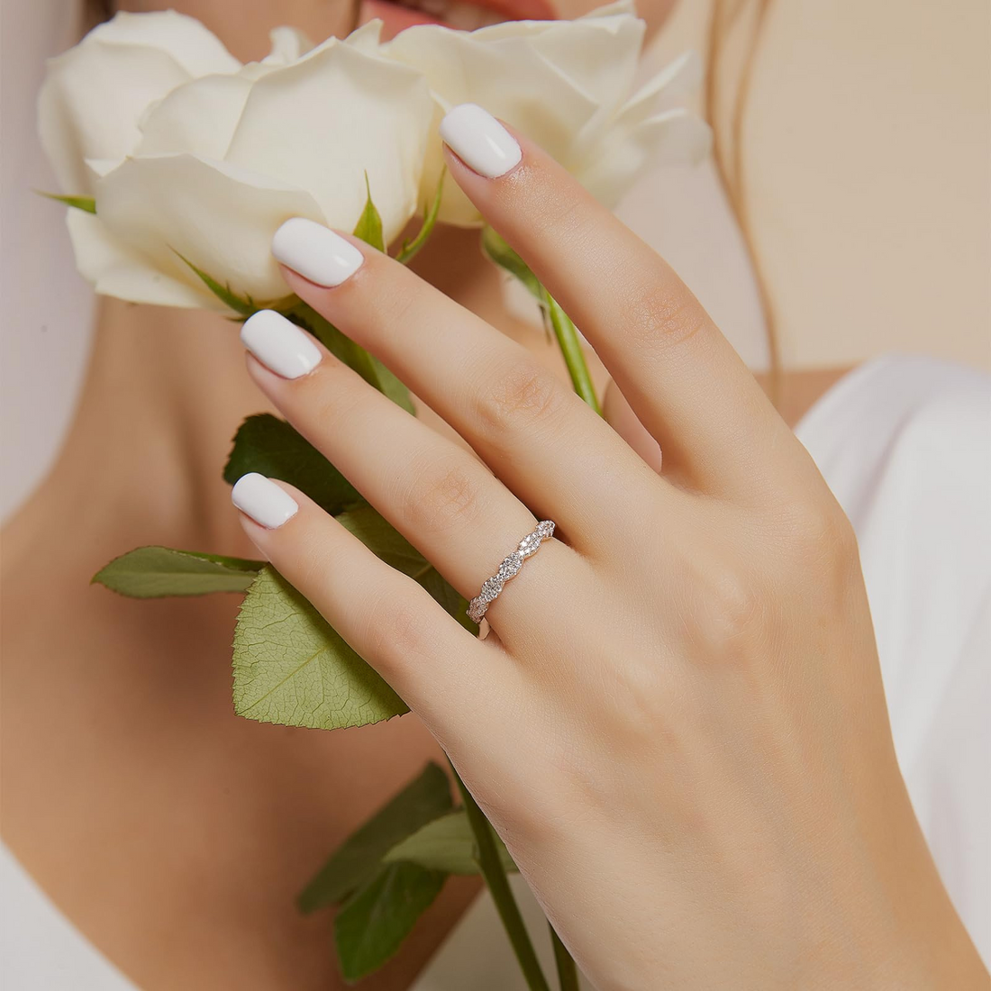 classic engagement rings, twisted rope half eternity rings, woven ring, stackble ring, wedding band, affordable jewelry