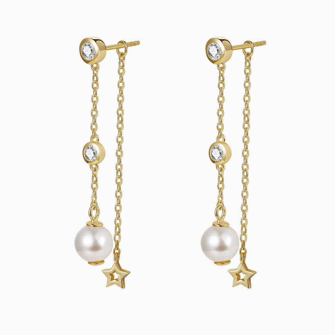 gold plated pearl drop earrings, freshwater pearl earrings for women, sterling silver pearl earrings, earrings with pearl drops