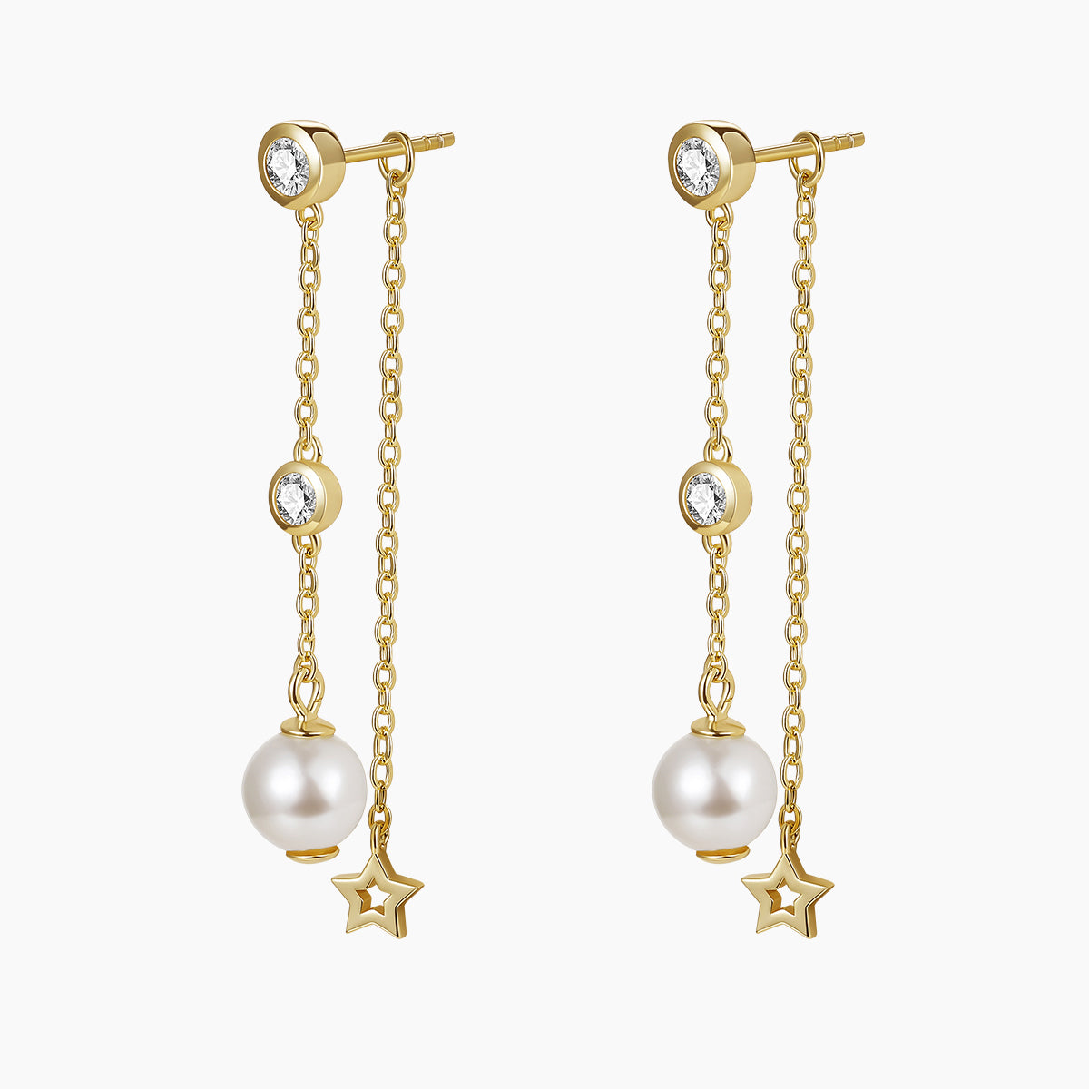 gold plated pearl drop earrings, freshwater pearl earrings for women, sterling silver pearl earrings, earrings with pearl drops