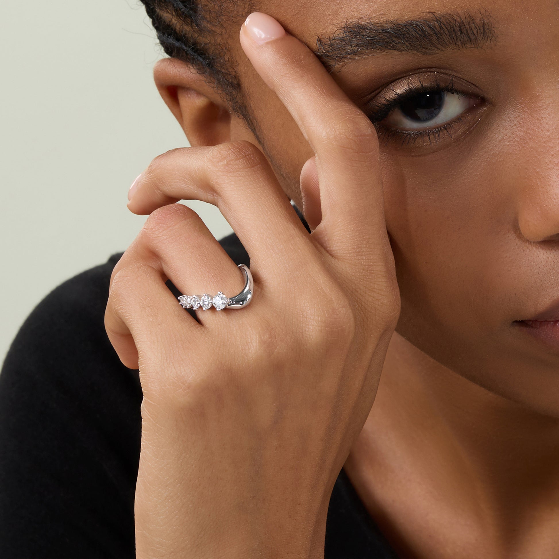 urved wedding ring, CZ Stones, EGB, anniversary band, stackable ring, contour wedding band, Chevron wedding band, stacked wedding ring, unique wedding, bands for women, unique wedding band, eamti, travel ring, eamti jewelry
