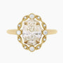 gold rings, oval wedding rings, vintage wedding rings