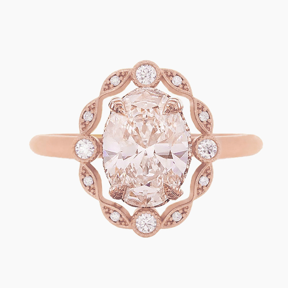 rose gold rings, affordable rings for women, oval wedding rings, vintage wedding rings