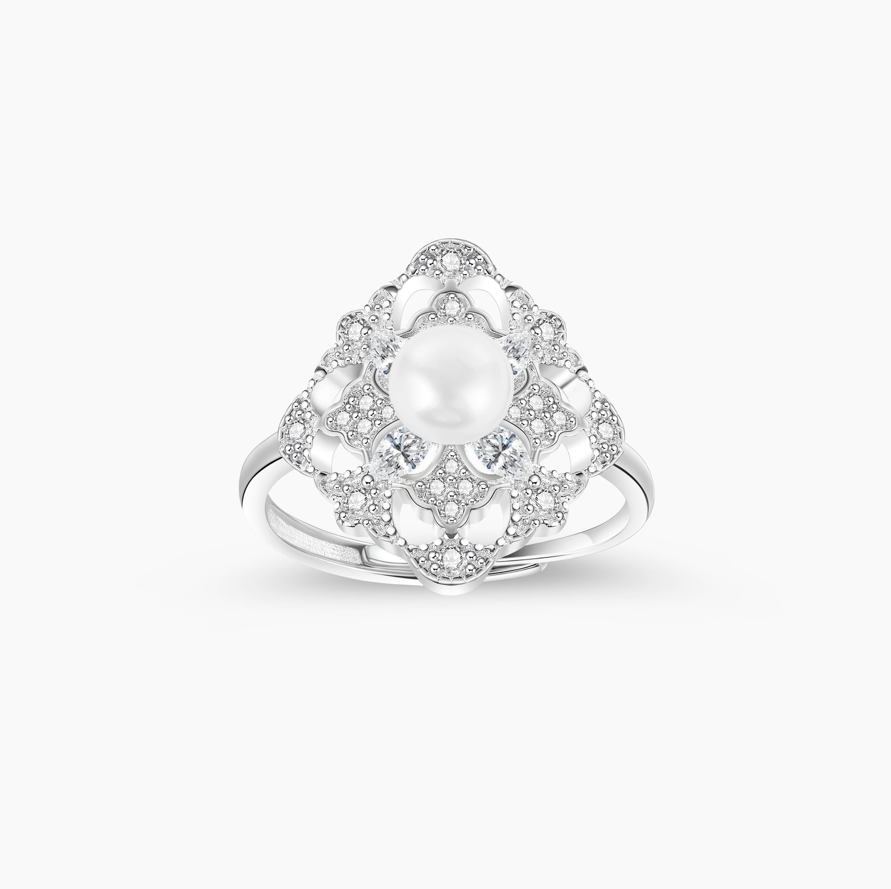 pearl engagement rings, silver pearl ring, mother of pearl ring, pearl wedding rings, pearl proposal ring